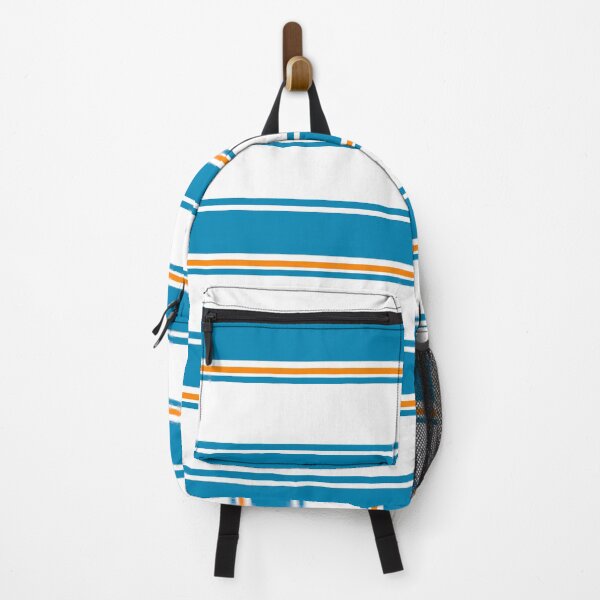 Item preview, Out on the water - Bold Blue and Orange Striped Design by heidiannemorris © designed and sold by FOLK ART FUSION by heidiannemorris.