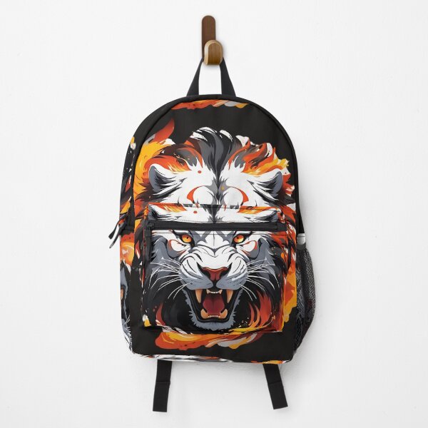Item preview, "Inferno Roar – Flame Lion Art" designed and sold by The-Daily-Drape.