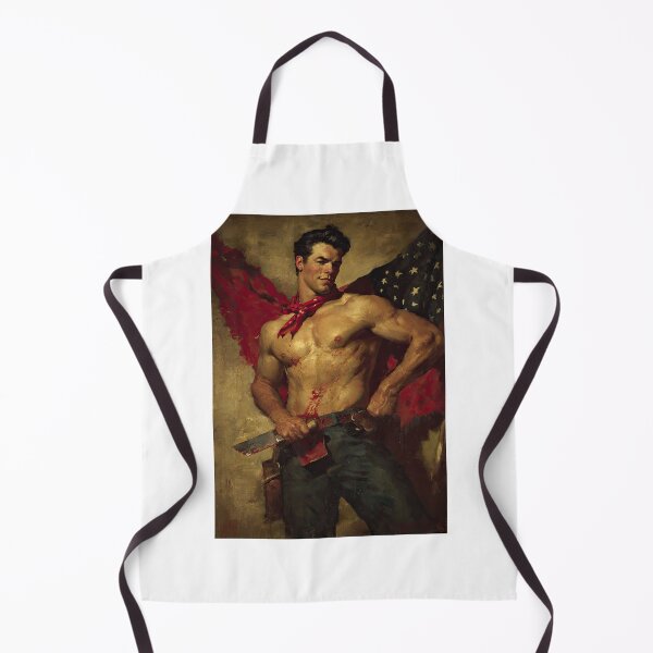 Item preview, Muscular Tin Warrior Posing In Vintage Pin-Up designed and sold by Piotrek0001.