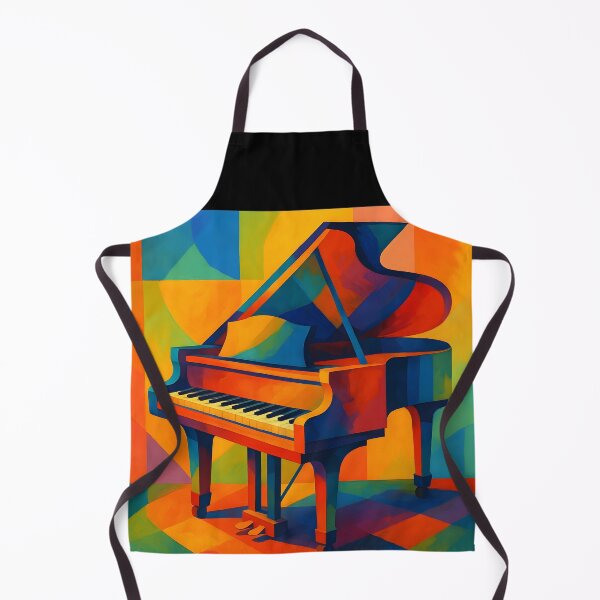 Artikelvorschau, Bunte geometrische abstrakte Klavier mutige moderne Kunst entworfen und verkauft von EmeraldMusic.