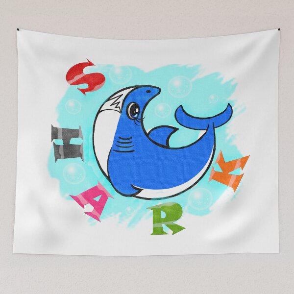 Item preview, Happy Shark  designed and sold by Shirley cute art .