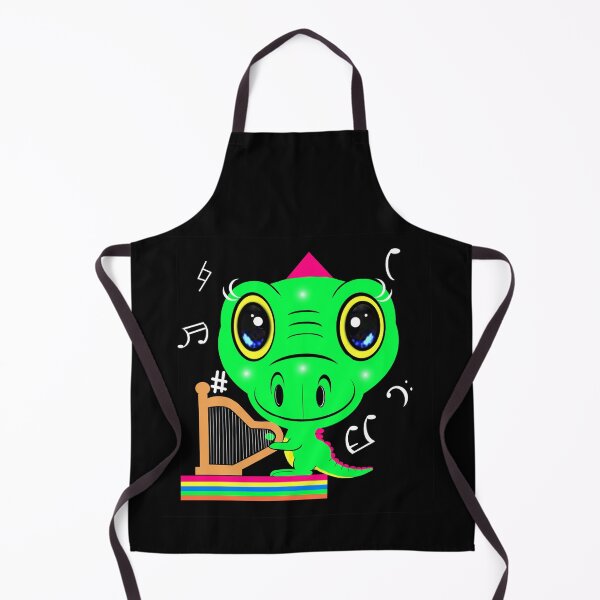 Item preview, Cute dinosaur playing Harp designed and sold by Shirley cute art .