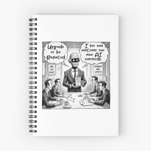 Item preview, Obey Your Update" – AI Satire Comic Design designed and sold by Pulse Creativity Designs.