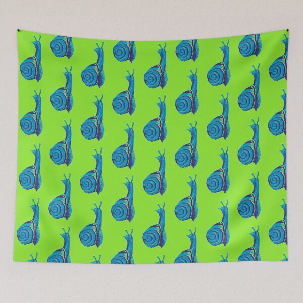 Item preview, blue neon snail  designed and sold by Indytheartchamp.