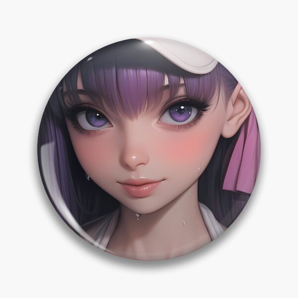 Item preview, Sakura Matou Fate Stay Night Anime Girl White Cap Soft Violet Eyes designed and sold by mugonneazh.