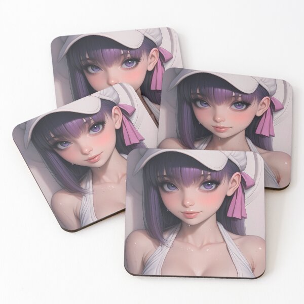 Item preview, Sakura Matou Fate Stay Night Anime Girl White Cap Soft Violet Eyes designed and sold by mugonneazh.