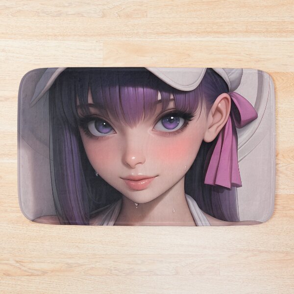 Item preview, Sakura Matou Fate Stay Night Anime Girl White Cap Soft Violet Eyes designed and sold by mugonneazh.