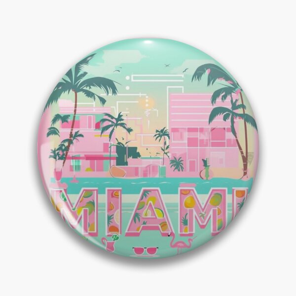 Item preview, Miami Art Deco Sticker – Neon Glam 2025 Style designed and sold by Imaginarium of Chaos falcon88 .