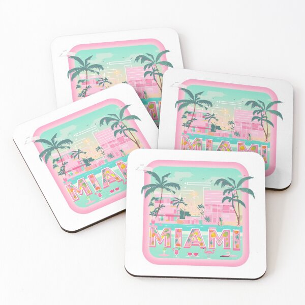 Item preview, Miami Art Deco Sticker – Neon Glam 2025 Style designed and sold by Imaginarium of Chaos falcon88 .