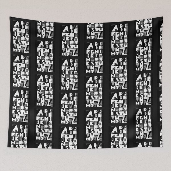 Item preview, alphabet abstract designed and sold by Ratatatts.