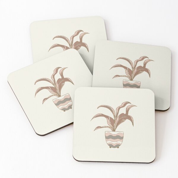 Item preview, Copy of Colorful plant in a pot - mocha mousse cream tan designed and sold by Vaekra.