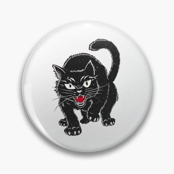 Item preview, Hissing Black Cat designed and sold by hamishby.