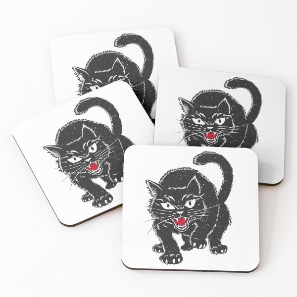 Item preview, Hissing Black Cat designed and sold by hamishby.