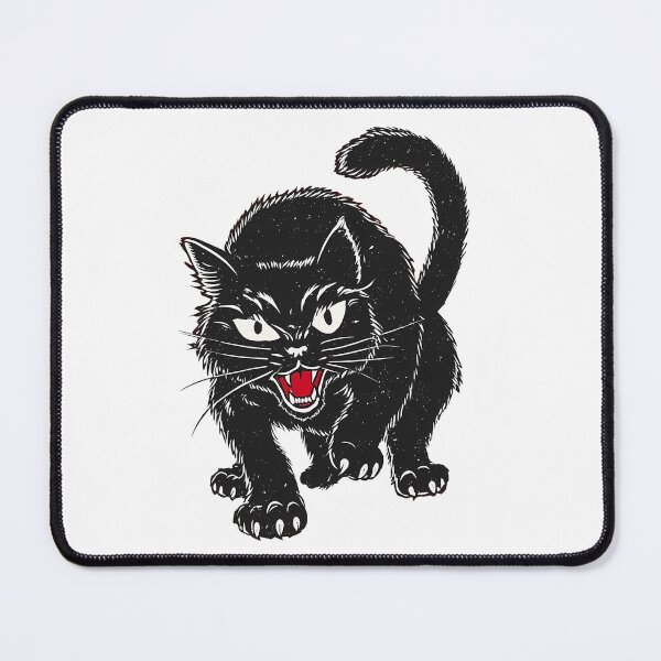 Item preview, Hissing Black Cat designed and sold by hamishby.
