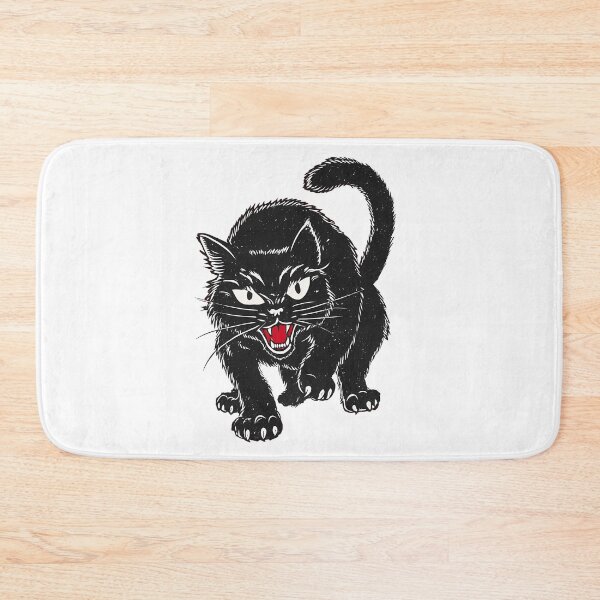 Item preview, Hissing Black Cat designed and sold by hamishby.