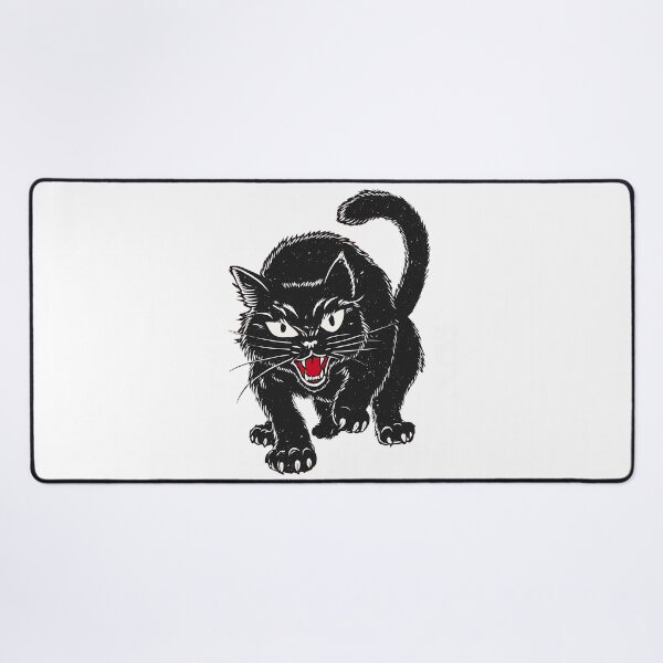 Item preview, Hissing Black Cat designed and sold by hamishby.