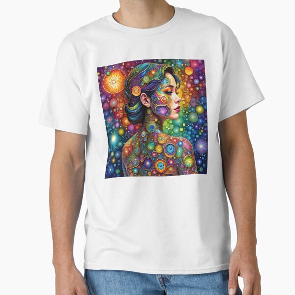Item preview, A.I. Psychedelic Neon Airbrush Fractal People 0001 FunFractals ChromaDepth 3D designed and sold by FunFractals.