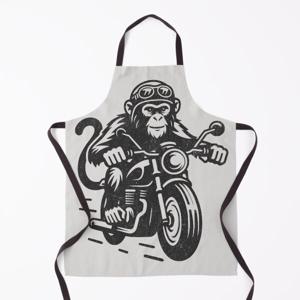 Item preview, Moto Monkey Madness – Retro Biker Ape Design designed and sold by Broken Minimalister.