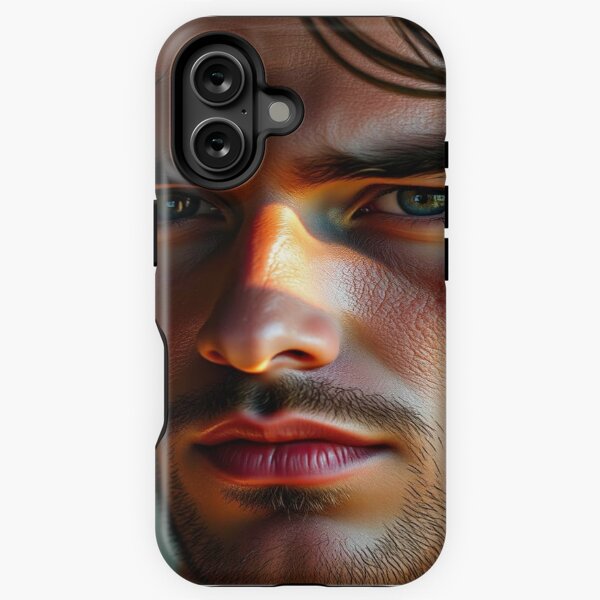 Fotorealistic Portrait – Light, Shadows & Emotions woven into a masterpiece of depth & authenticity iPhone Robuste Hülle