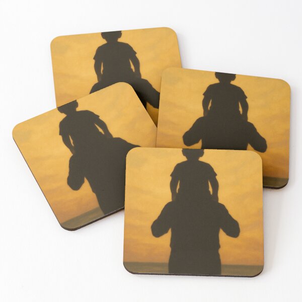 Item preview, Fatherly love at sunset - silhouette by the sea designed and sold by M-Masterpieces.