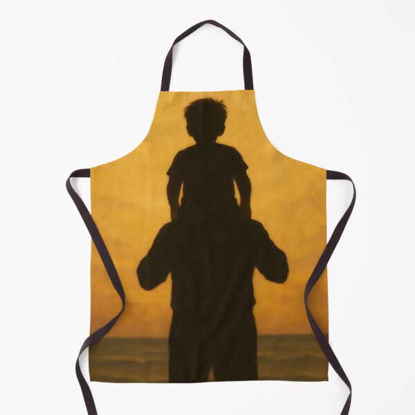 Item preview, Fatherly love at sunset - silhouette by the sea designed and sold by M-Masterpieces.
