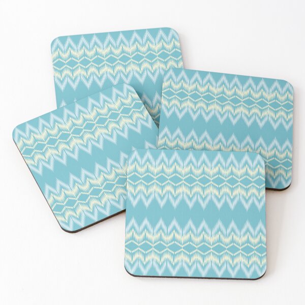 Item preview, Ikat Seamless Pattern  Geometric Blue Sky and Cream designed and sold by LifeTU.