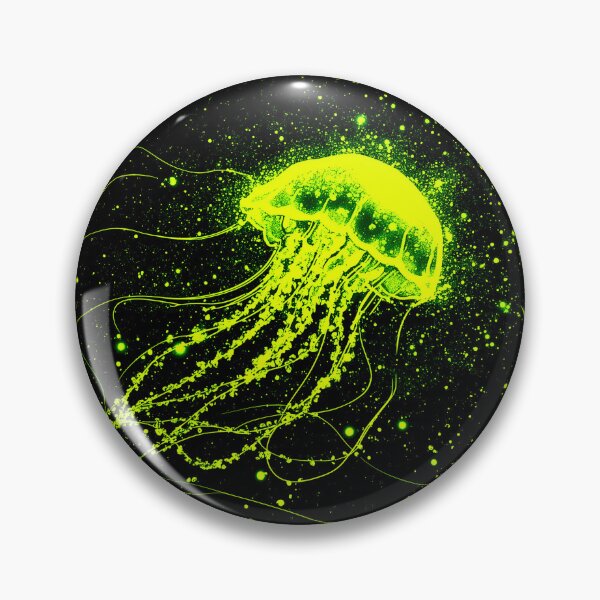 Item preview, The Neon Green Jellyfish designed and sold by SissiTer-Art.