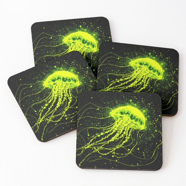 Item preview, The Neon Green Jellyfish designed and sold by SissiTer-Art.