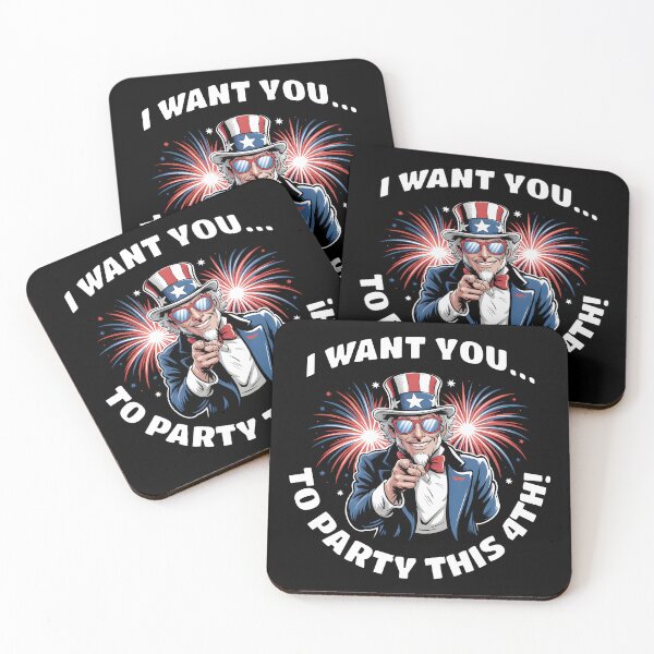 Item preview, Party Like It’s 1776 – Funny Uncle Sam 4th of July Design designed and sold by Fragy72.