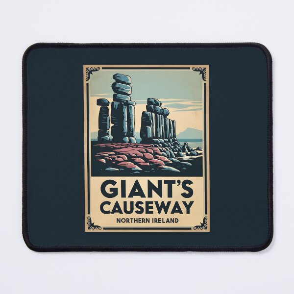 Item preview, A Vintage Travel Illustration of Giant´s Causeway - Northern Ireland designed and sold by GoodOldVintage.