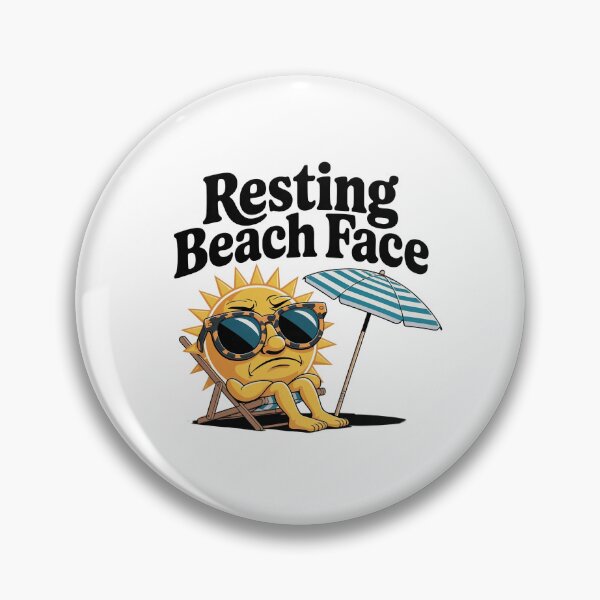 Item preview, Resting Beach Face Funny Summer Vacation designed and sold by MagicWander.