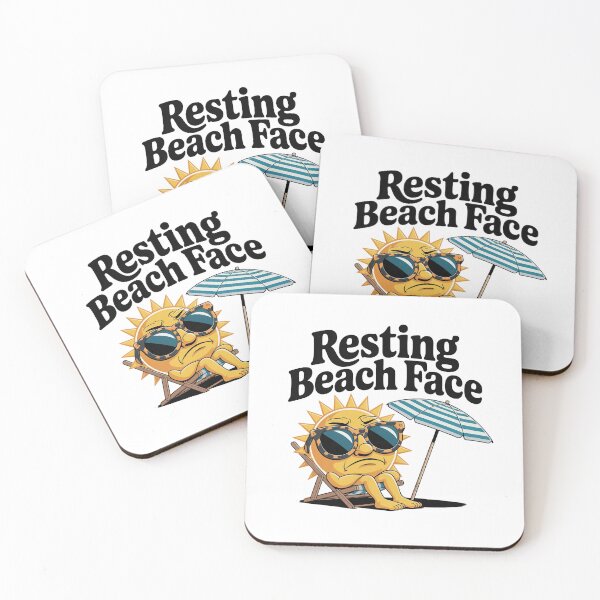 Item preview, Resting Beach Face Funny Summer Vacation designed and sold by MagicWander.