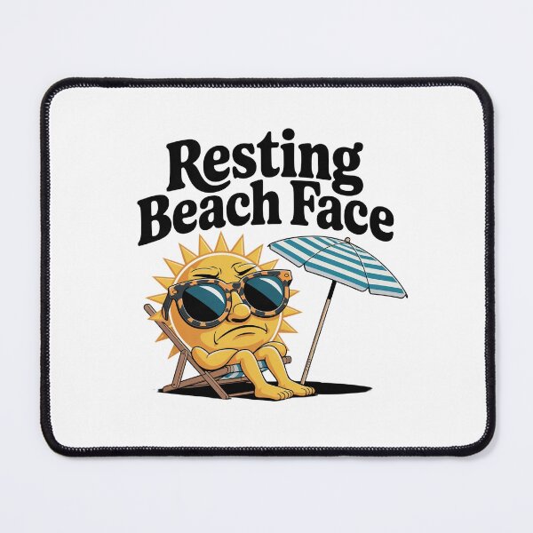 Item preview, Resting Beach Face Funny Summer Vacation designed and sold by MagicWander.