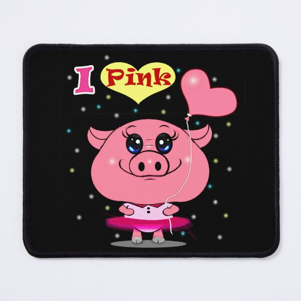 Item preview, pink pig loves pink stuff designed and sold by Shirley cute art .