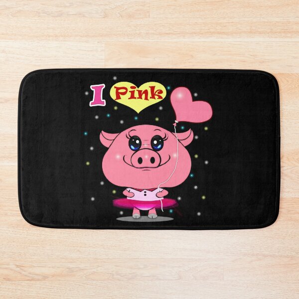 Item preview, pink pig loves pink stuff designed and sold by Shirley cute art .