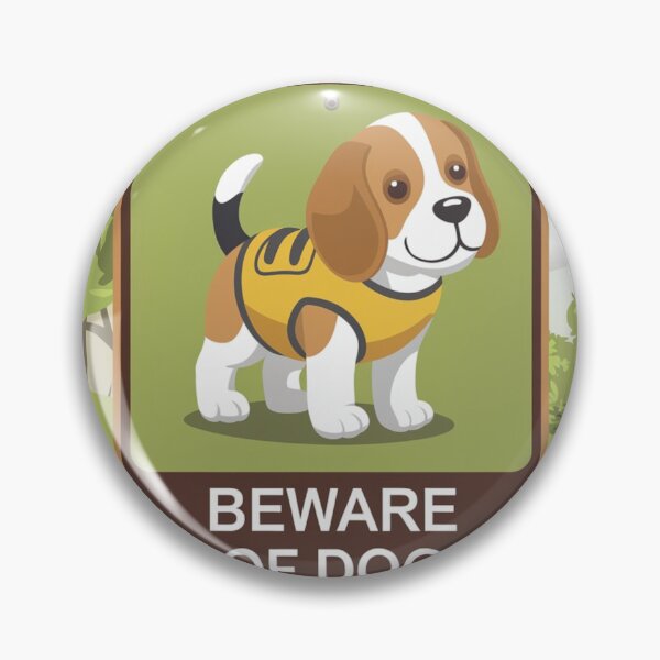 Item preview, Dog Warning Sign – Beagle Crossing  designed and sold by NeatThingLover.