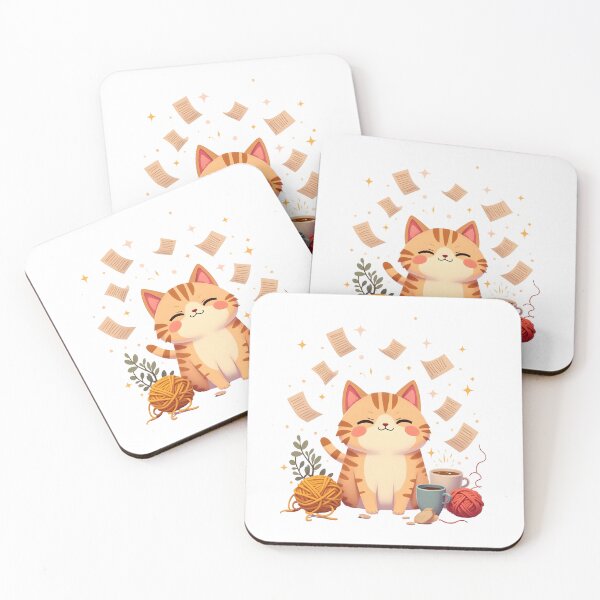 Item preview, Overstimulated But Still Vibing Kawaii Cat Funny Design designed and sold by ArtbotsGallery.
