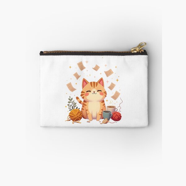 Item preview, Overstimulated But Still Vibing Kawaii Cat Funny Design designed and sold by ArtbotsGallery.