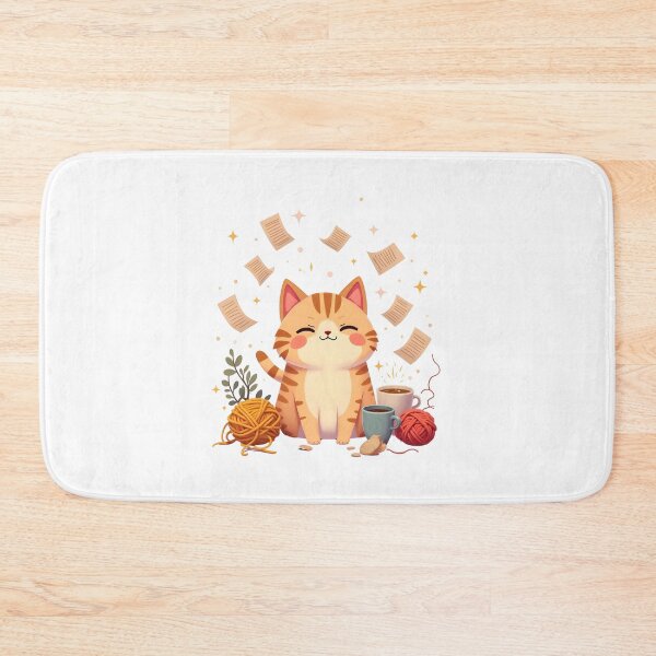 Item preview, Overstimulated But Still Vibing Kawaii Cat Funny Design designed and sold by ArtbotsGallery.