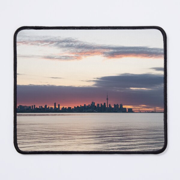 Item preview, Pink Sunrise Glow Behind Toronto Skyline designed and sold by Georgia Mizuleva.