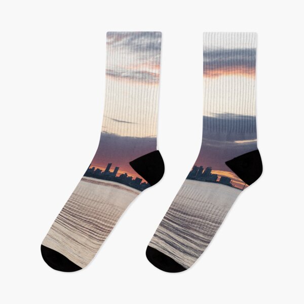 Item preview, Pink Sunrise Glow Behind Toronto Skyline designed and sold by Georgia Mizuleva.