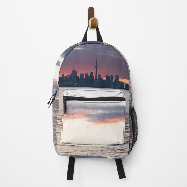 Item preview, Pink Sunrise Glow Behind Toronto Skyline designed and sold by Georgia Mizuleva.