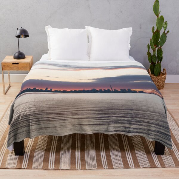 Item preview, Pink Sunrise Glow Behind Toronto Skyline designed and sold by Georgia Mizuleva.
