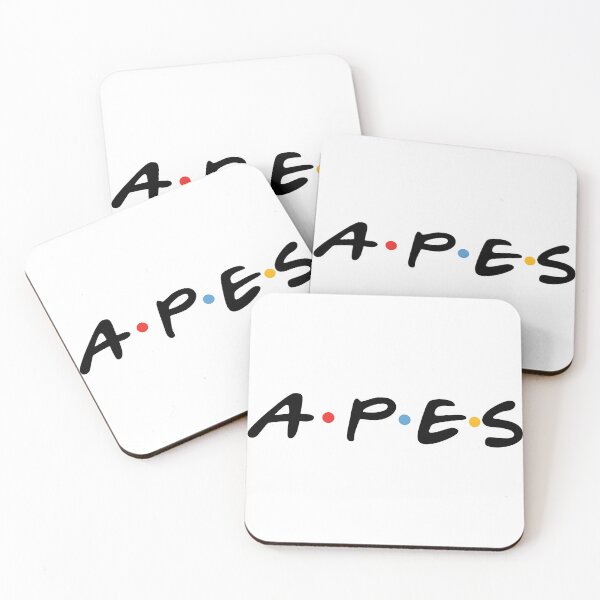 Item preview, APES Logo - Black on White | Clean Crypto Meme Typography for NFT Apes & Traders designed and sold by WAUZ.