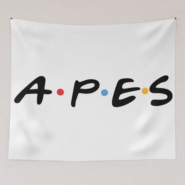 Item preview, APES Logo - Black on White | Clean Crypto Meme Typography for NFT Apes & Traders designed and sold by WAUZ.