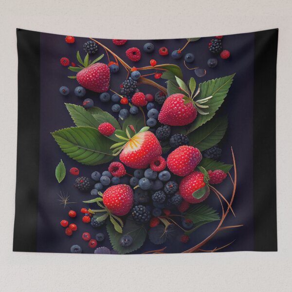 Item preview, Wild Berry Abundance: Nature's Jewels designed and sold by ShadowAndSlate.