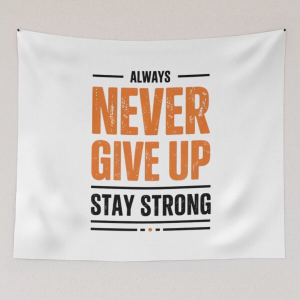 Item preview, Never give up designed and sold by BugiDesignArt.