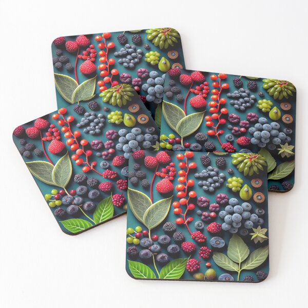 Item preview, Abundant Berries: Nature's Colorful Harvest designed and sold by ShadowAndSlate.