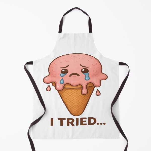 Item preview, Funny Melting Ice Cream Sticker - Cute Kawaii Sad Cone - Summer Humor Aethetic designed and sold by artist-for-you.