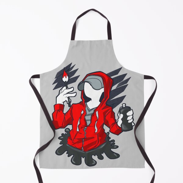 Item preview, A cool guy in urban streetwear with a street artist spray paint can designed and sold by fifou96.